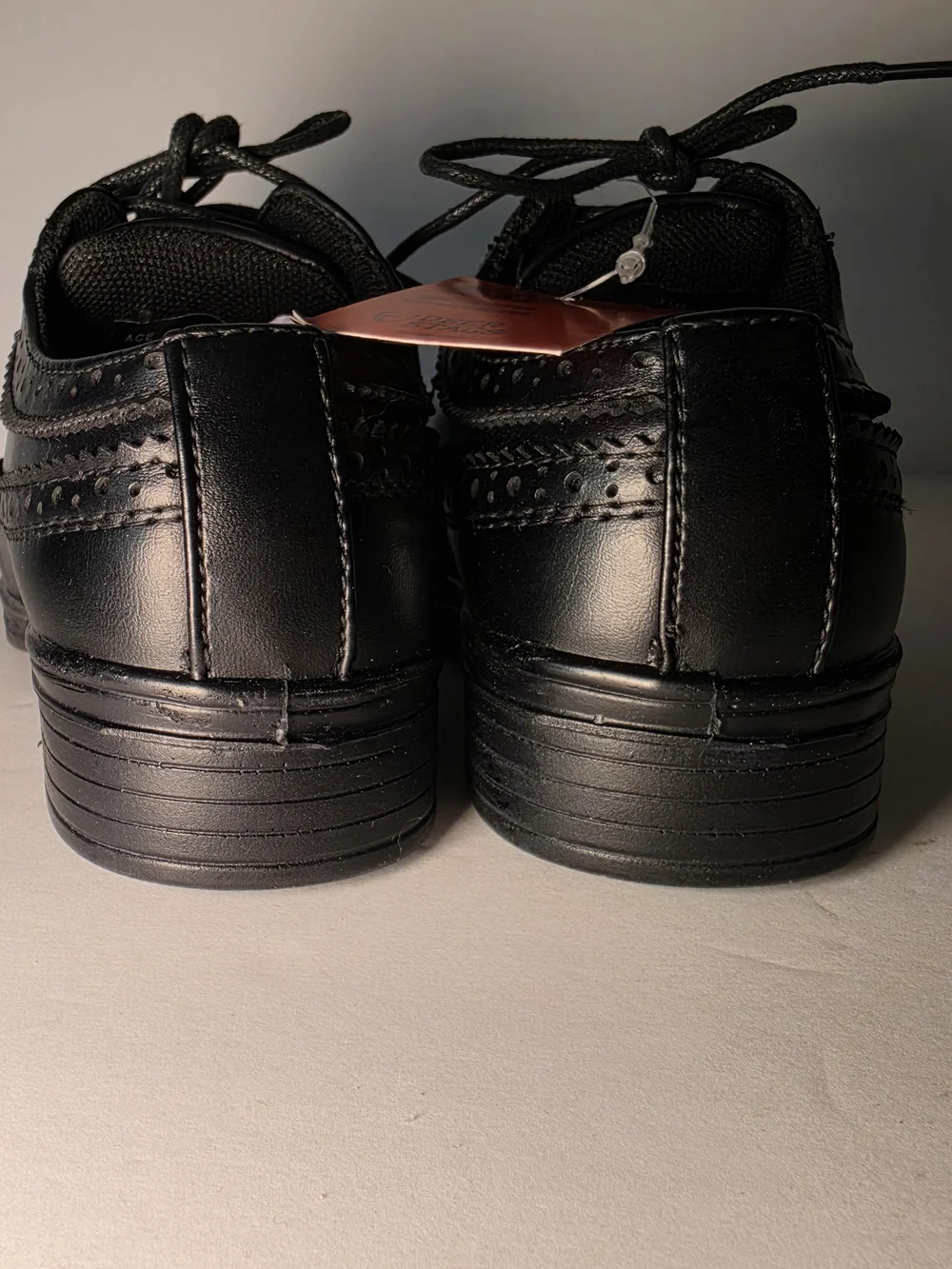 Deer Stags Black Boys’ Wingtip Dress Shoes